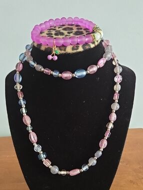 Beaded Necklace And Bracelet